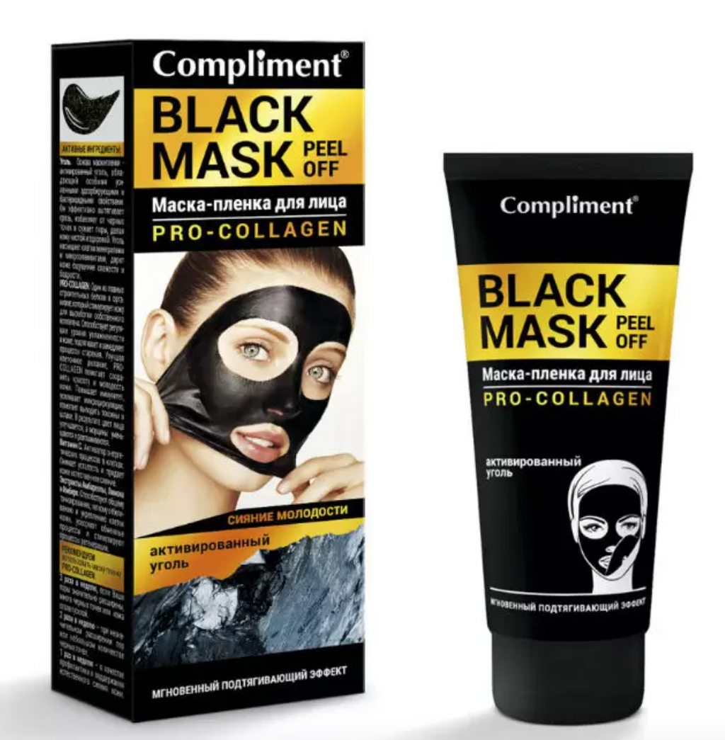 фото упаковки Compliment Black Mask Маска-пленка для лица Pro-Collagen