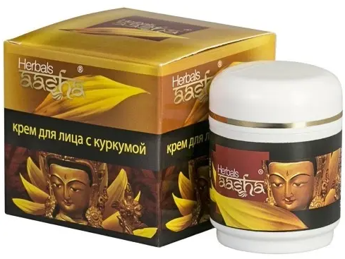 Aasha herbals крем для лица с куркумой, крем для лица, 50 мл, 1 шт.